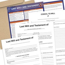 Last Will and Testament Kit 2026 Legal Will, Trust Forms for Estate Planning,