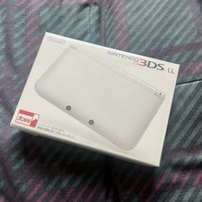 Consola de videojuegos portátil Nintendo 3DS LL blanca con lápiz óptico