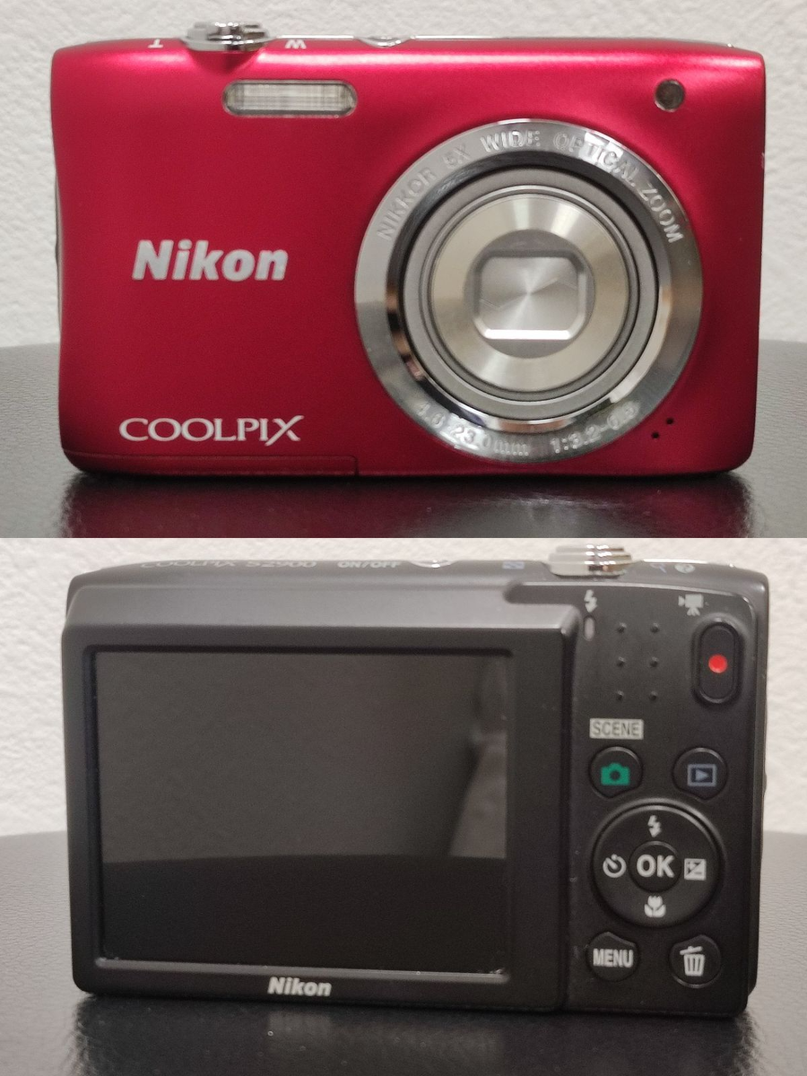 Nikon Coolpix S2900 Red 20.1MP Compact Digital Camera 5x Zoom