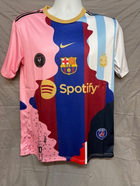 FC Barcelona Messi 10 スーペルコパ シャツ 2015 Barcelona Final Supercup Shirt #10 MESSI L Match Issued