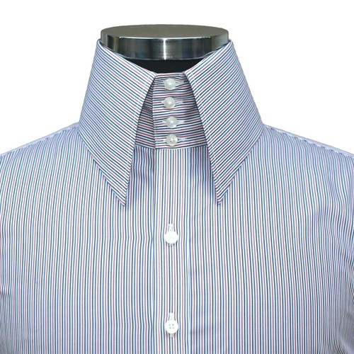 High collar shirt Mens Multi pin 