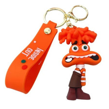 New Disney Inside Out 2 key tags 3D PVC Bags Hanger Pendant Keychain Key Rings