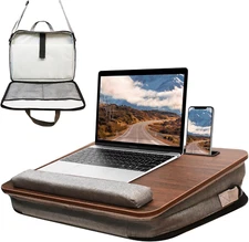Lap Desk for Laptop with Cushion, Lap Desks for Adults with Storage Fits up to 1