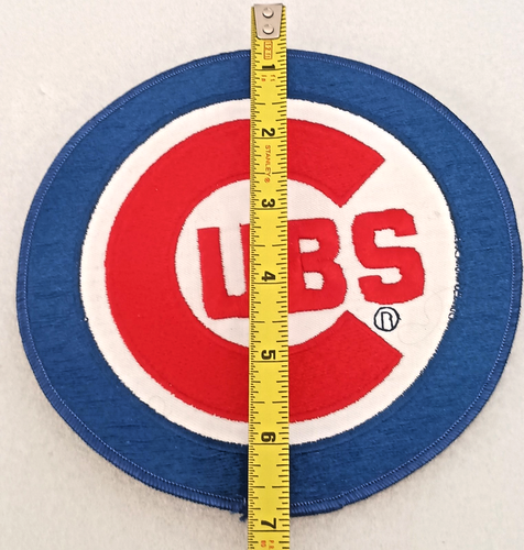 Enorme toppa 7" classica squadra di baseball Chicago Cubs retro giacca nuova NOS anni 80 - Foto 3 di 4