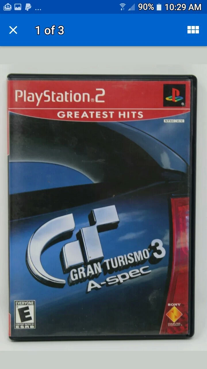 Gran Turismo 3 A-spec Greatest Hits (Sony PlayStation 2, 2002) Complete!!!