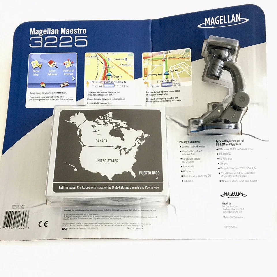 Magellan Maestro 3225 GPS Magellan Maestro Portable GPS Navigation - Image 3 of 4