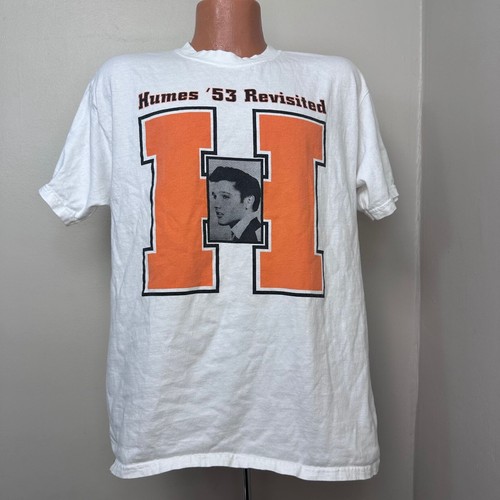 Vintage Y2K Humes 53 Revisited T-Shirt, Size Large, Elvis Presley High School 19