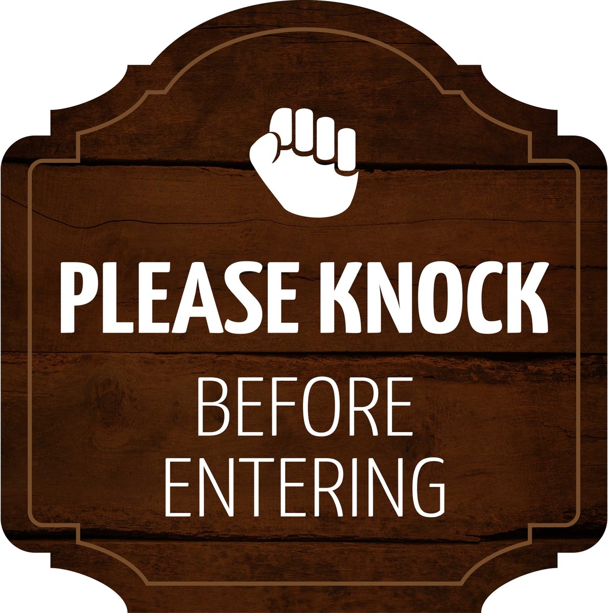 Heritage Plus Please Knock Before Entering Wall or Door Sign | eBay