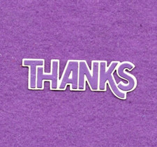 THANKS  11 with background die cuts scrapbook cards scrapbook cards