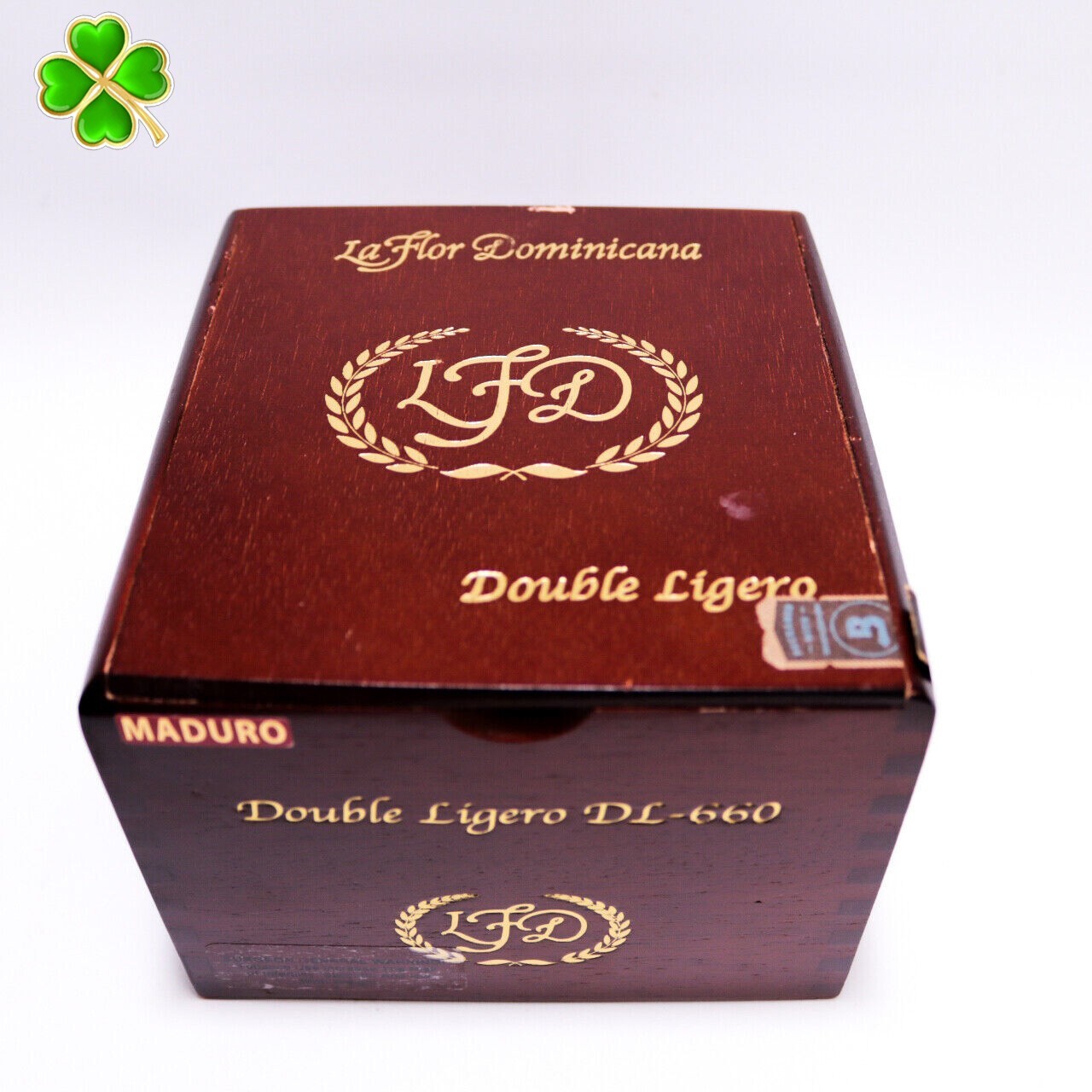 La Flor Dominicana Double Ligero DL-660 Empty Wood Cigar Box 5.5" x 5.25" x 4"