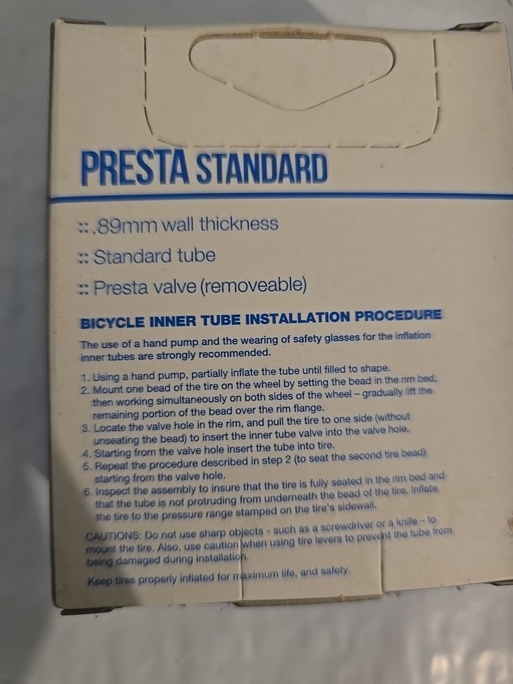 Giant 700c x 3545c 48mm Presta Valve Road Bike Inner Tube eBay