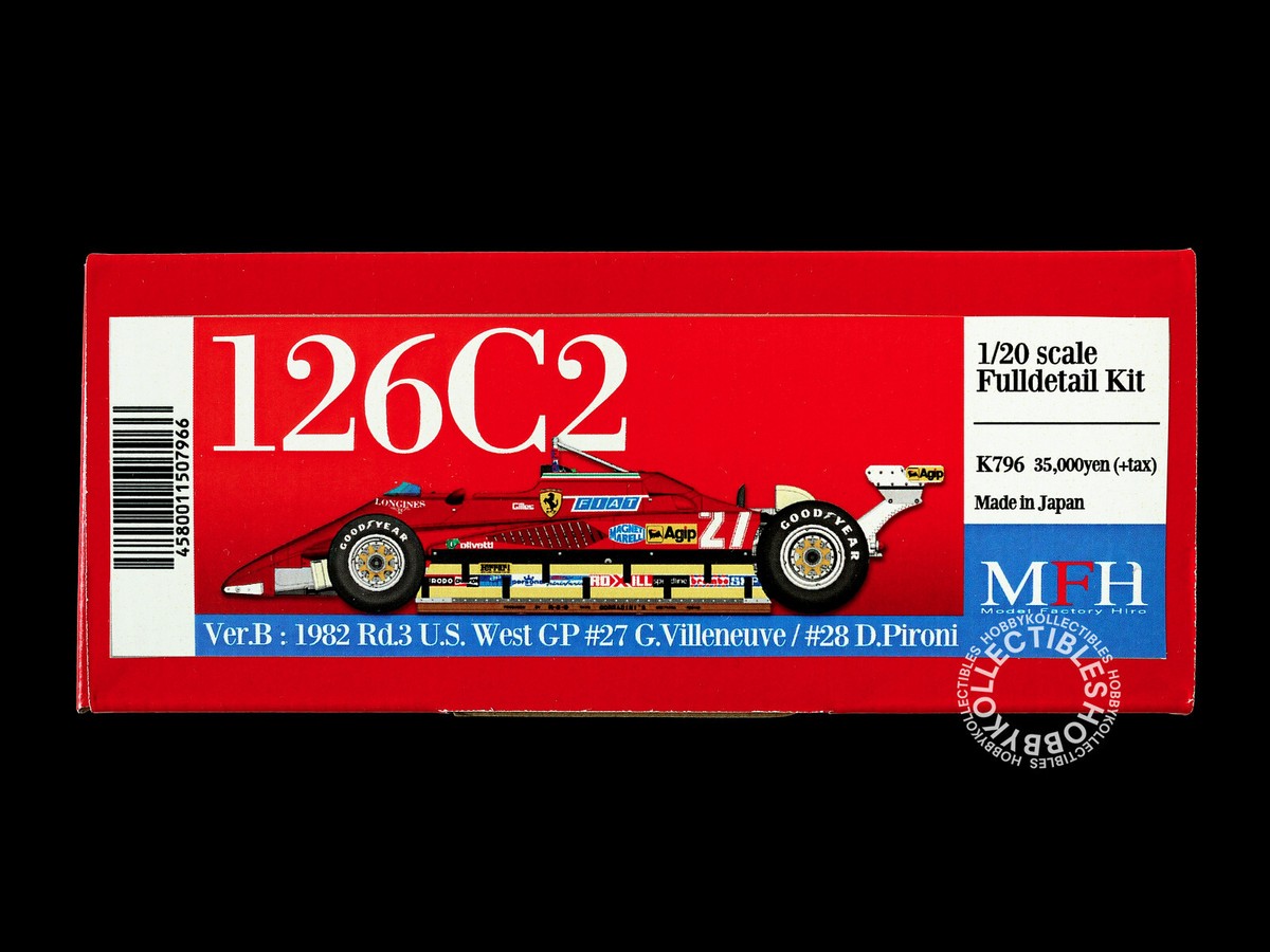 MFH Model Factory Hiro 1/20 Ferrari 126C2 ver. B US GP Multi-Media