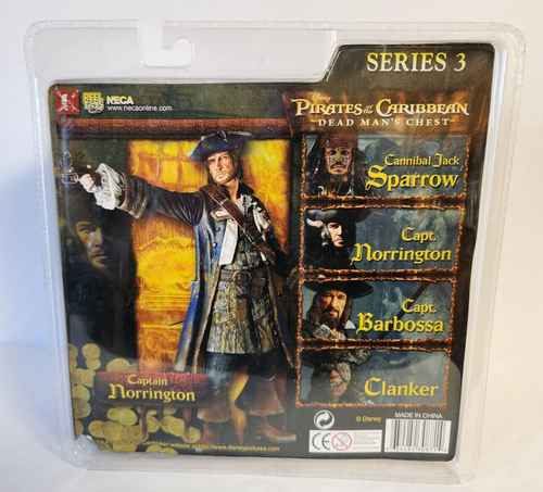 NECA Pirates Of The Caribbean Capt Norrington Action Figure Series 3 New 7" Tall - Picture 3 of 5