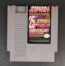 Jeopardy 25th Anniversary Edition (NES, 1990) Authentic, Sleeve & Manual
