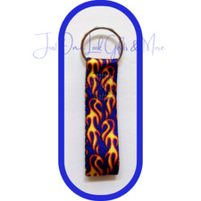TuffLock Keychain FLAMES ROYAL 1"x 4"