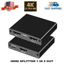HDMI Splitter 1 In 2 Out 4K HDMI Splitter 1 To 2 Amplifier For Full HD 1080P 3D