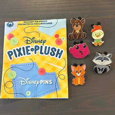 Disney Pixie Plush Mystery Pin Bag - Morph - Meeko - Koda - Oliver