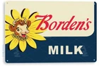TIN SIGN Borden's Milk, Retro, Kitchen, Farmhouse, Cottage Decor, A021