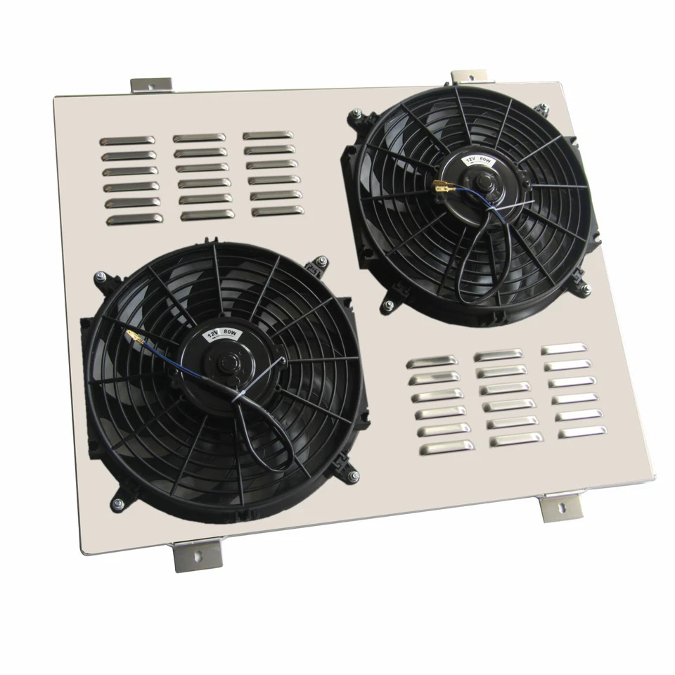 Aluminum Radiator Shroud+Fan For 1991-1993 Dodge W250 W350 D250 D350 5.9L Foto 3 de 4