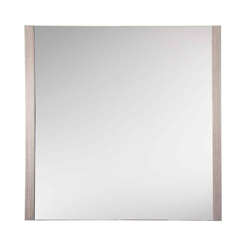 Torino 32.00 in. W x 32.00 in. H Framed Square Bathroom Vanity Mirror in Gray Oa - Picture 2 of 5