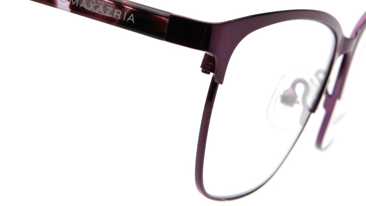 BCBGMAXAZRIA QUINN EGGPLANT Women\'s Eyeglasses 53 16‎ 135MM Purple 21231 BCBGMAXAZRIA Quinn Eyeglasses Eggplant 53mm Women | Lens & Luxe main image 4