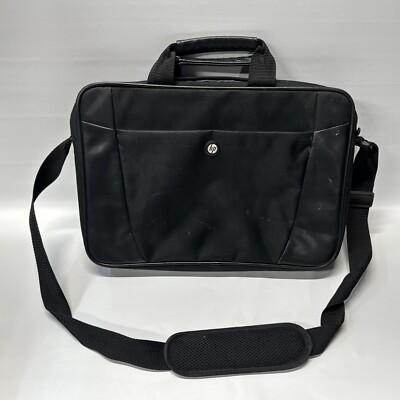 HP INVENT Laptop Bag Case Briefcase Computer Black Nylon with Shoulder  Strap
