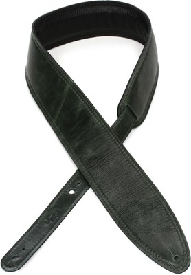 LM Products Chroma Leather Guitar Strap - Green