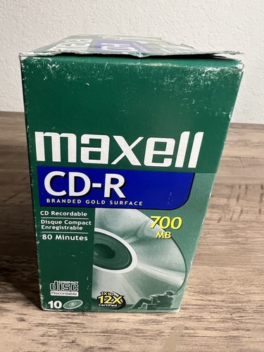 10-Pack Maxell CD-R 700 MB/80 Minute/12X Discs BRAND NEW IN BOX CONDITION - 第 9/10 張圖片