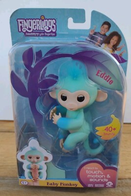 Authentic Fingerlings  EDDIE Baby Monkey Interactive Pet.