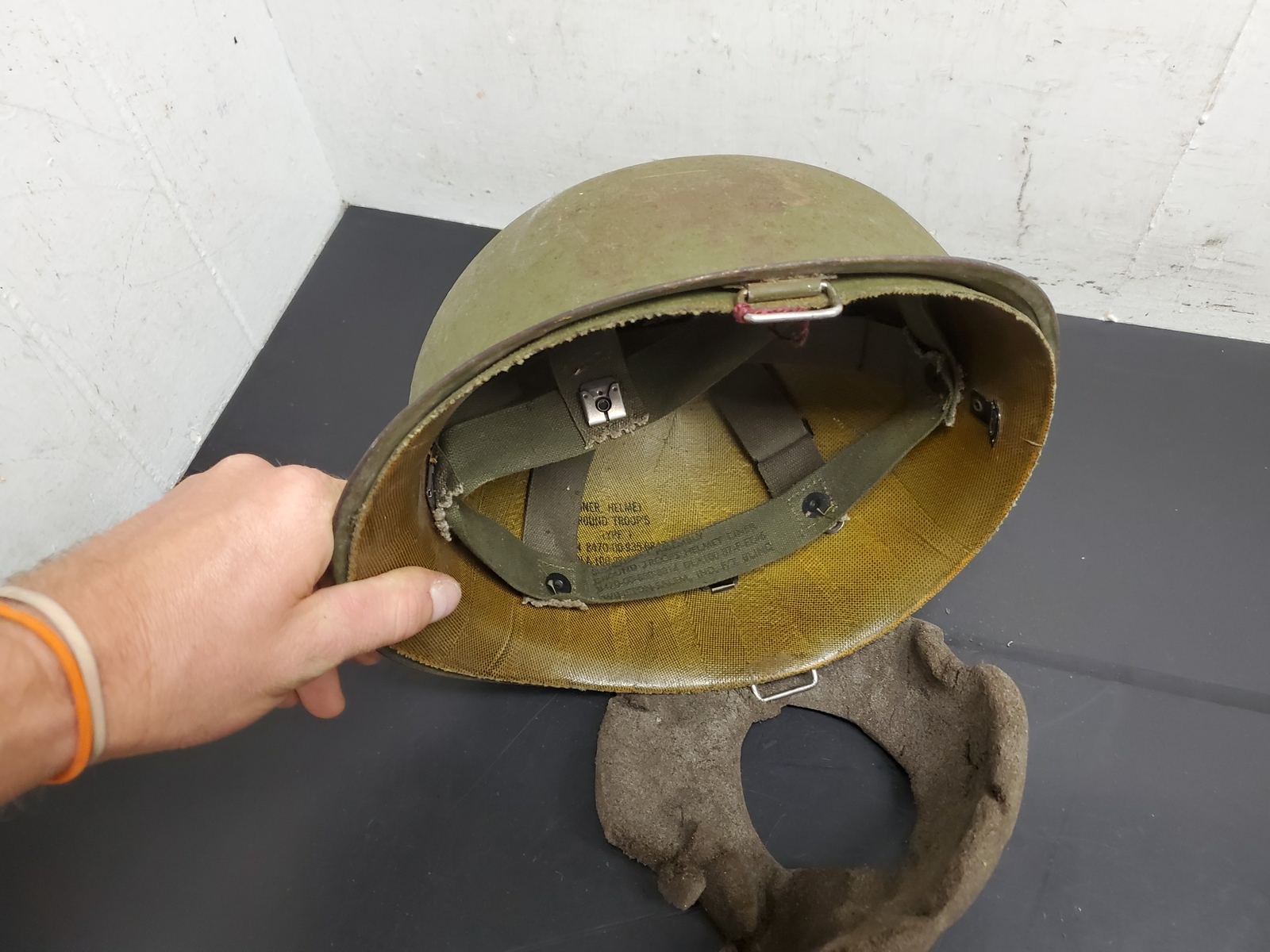 Vtg US Army Navy Marines Liner, Helmet Ground Troops eBay