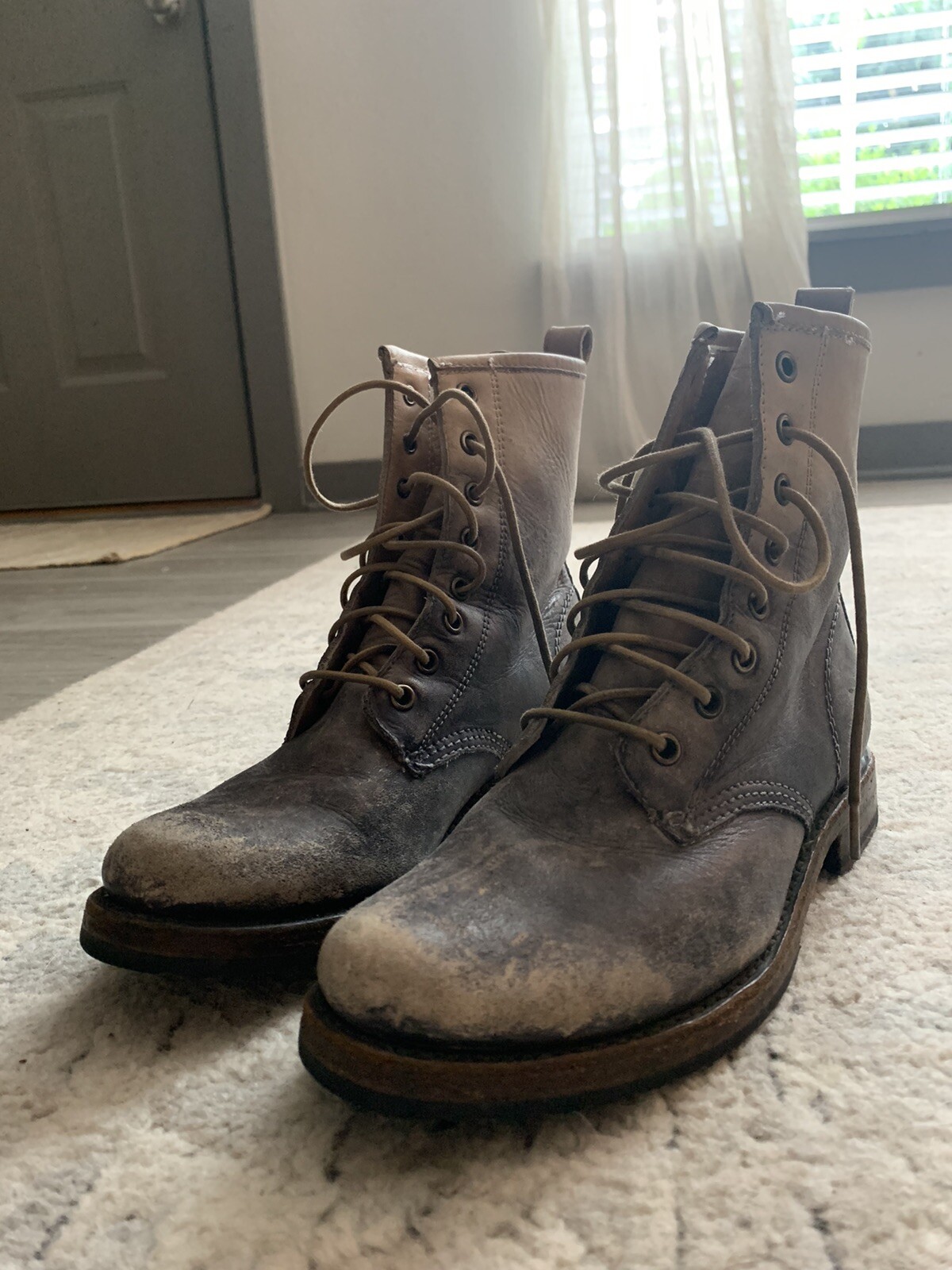 Frye 76272 Gray Stone Washed Leather 