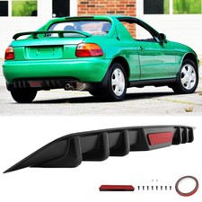 Car Rear Bumper Diffuser Spoiler Splitter Lip Body Kit For Honda Civic Del Sol Car Rear Bumper Diffuser Spoiler Splitter Lip Body Kit For Honda Civic Del Sol