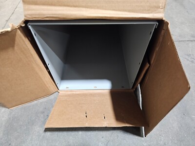 Nvent Hoffman Straight Section F1212G48H Lay-In Hinged-Cover Gray Steel 12x12x48