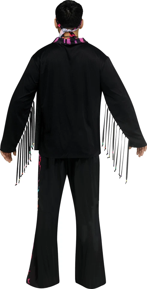 Psicodélico Hippie Tie Dye Hombres Disfraz Camisa Pantalones Diadema NUEVO Talla Única Años 60 Foto 2 de 4