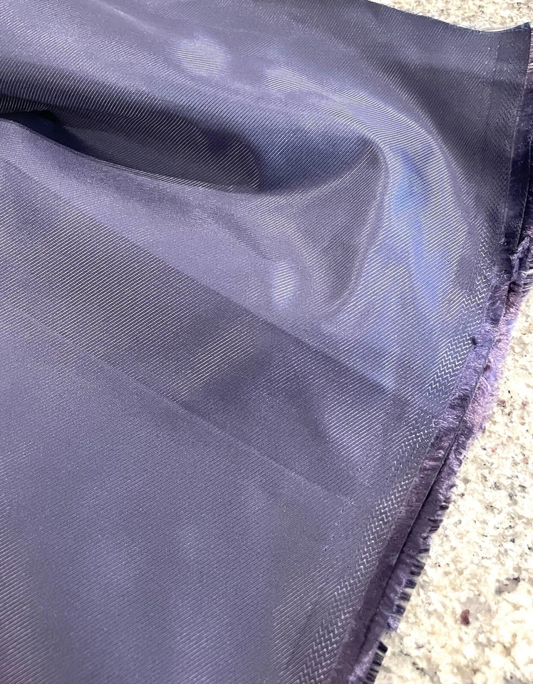 Bemberg Rayon Lining-fabric Grape Navy 150 X 50cm Lot 130gsm - image 2 of 4