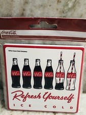 ShipN24Hours-New-Coca Cola Ceramic Collectible &ldquo;Refresh Yourself&rdquo;. Coaster.