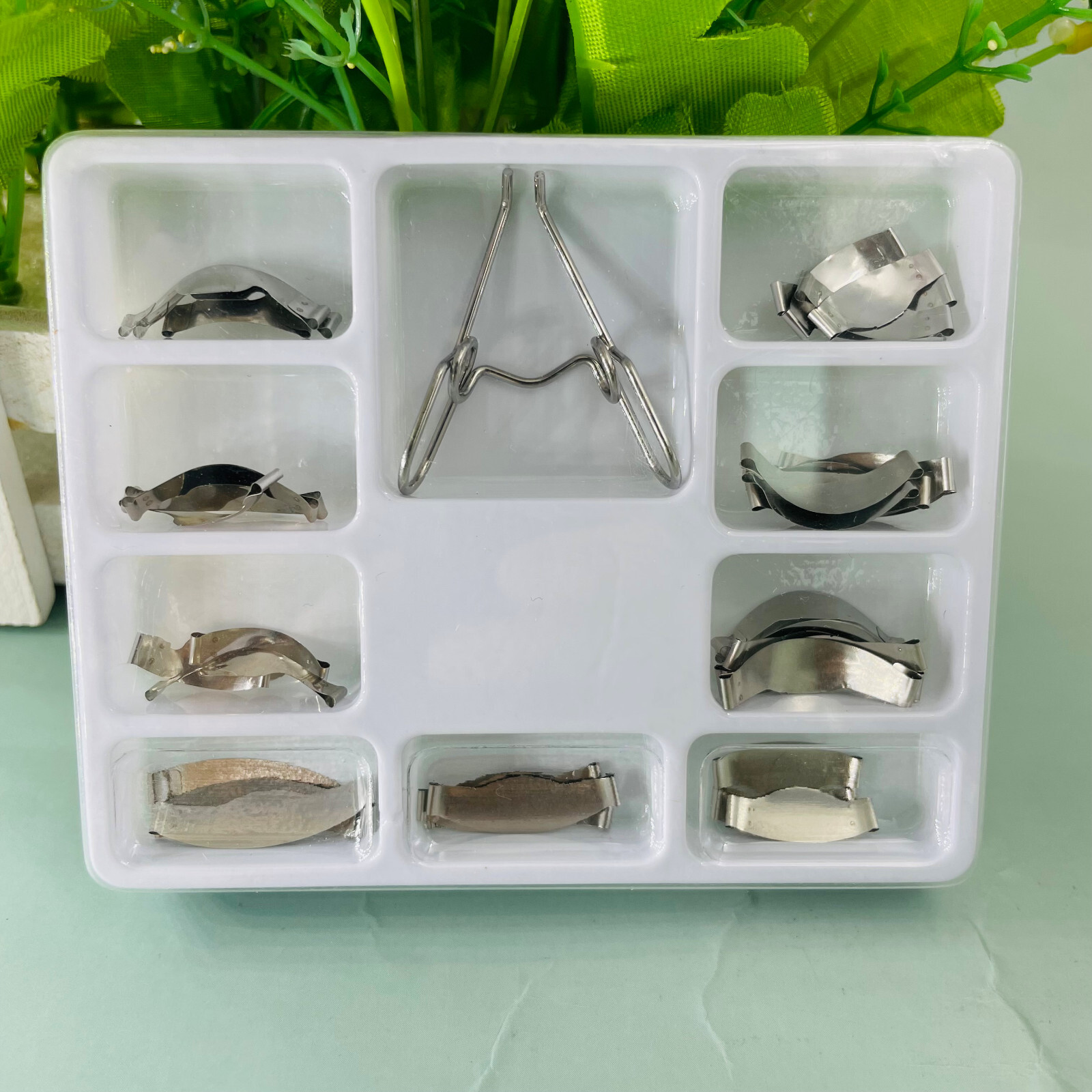 36 Dental Saddle Contoured Metal Matrices Matrix with Springclip TOR VM