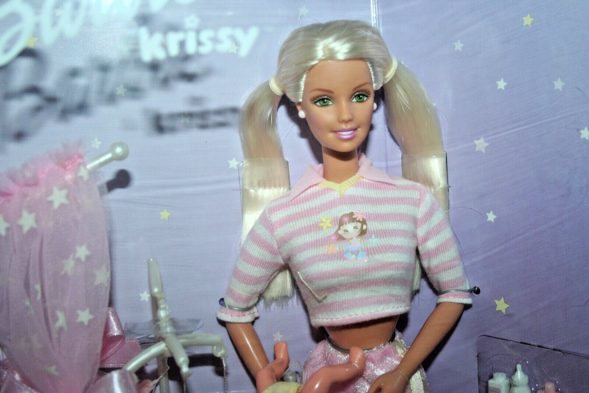 2000 Foreign Box Barbie & Krissy Bedtime Baby-New in Box | eBay