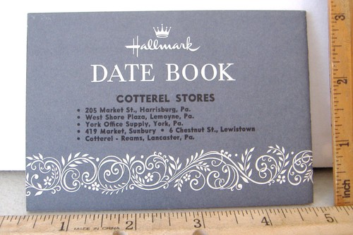 HALLMARK DATE BOOK~1959~COTTEREL STORES~HARRISBURG-LEMOYNE-YORK-LEWISTOWN-LAN... - Picture 2 of 7