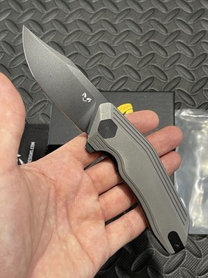 Damned Designs Knives - Cerberus - Titanium Scales w/ a 14C28N Blade. Read Desc.