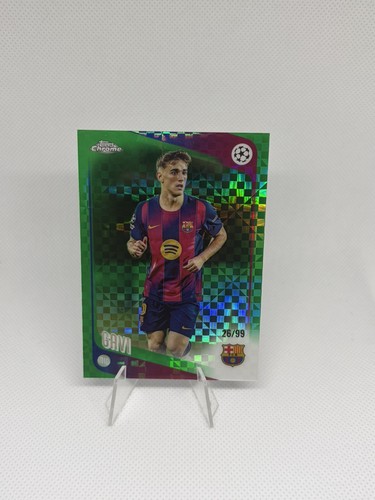 2025-26 Topps Chrome UCC Gavi Green xFractor /99 #132 Barcelona
