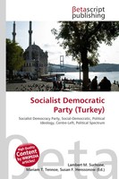 Lambert M. Surhone (U. A.) | Socialist Democratic Party (Turkey) | Taschenbuch