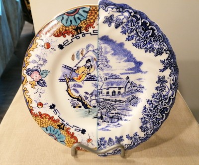 SELETTI, Hybrid Model, Valdrada, Dessert Plate, Porcelain