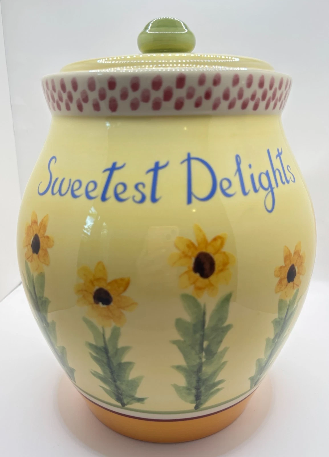 Vtg Mint Pfaltzgraff Pistoulet Sweetest Delights Cookie Jar Jana Kolpen Canister