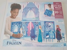 New Disney Frozen Elsa's Fold and Go Ice Palace playset 20 Accessories portable