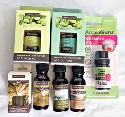 Fragrance Oil lot. Healing, soothing, relax, pine, basil mint, green tea bamboo