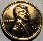 1957 Lincoln Wheat Penny PROOF ~ T438