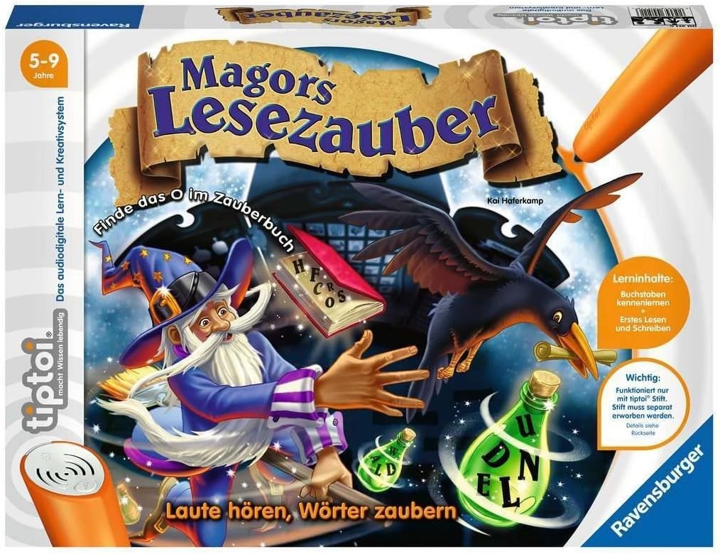 Ravensburger tiptoi® Magors Lesezauber  kinder Lernspiel – Original NEU & OVP
