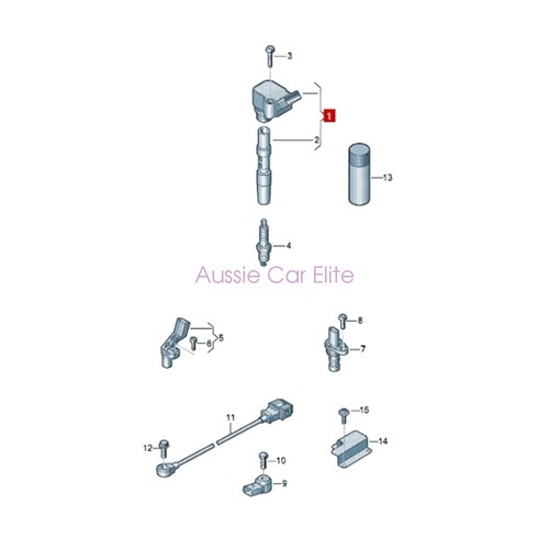 06H905110P 06H905110L 8xOEM NGK Ignition Coils for Audi 2019 2020 2021 2022 4.0L - Picture 7 of 7
