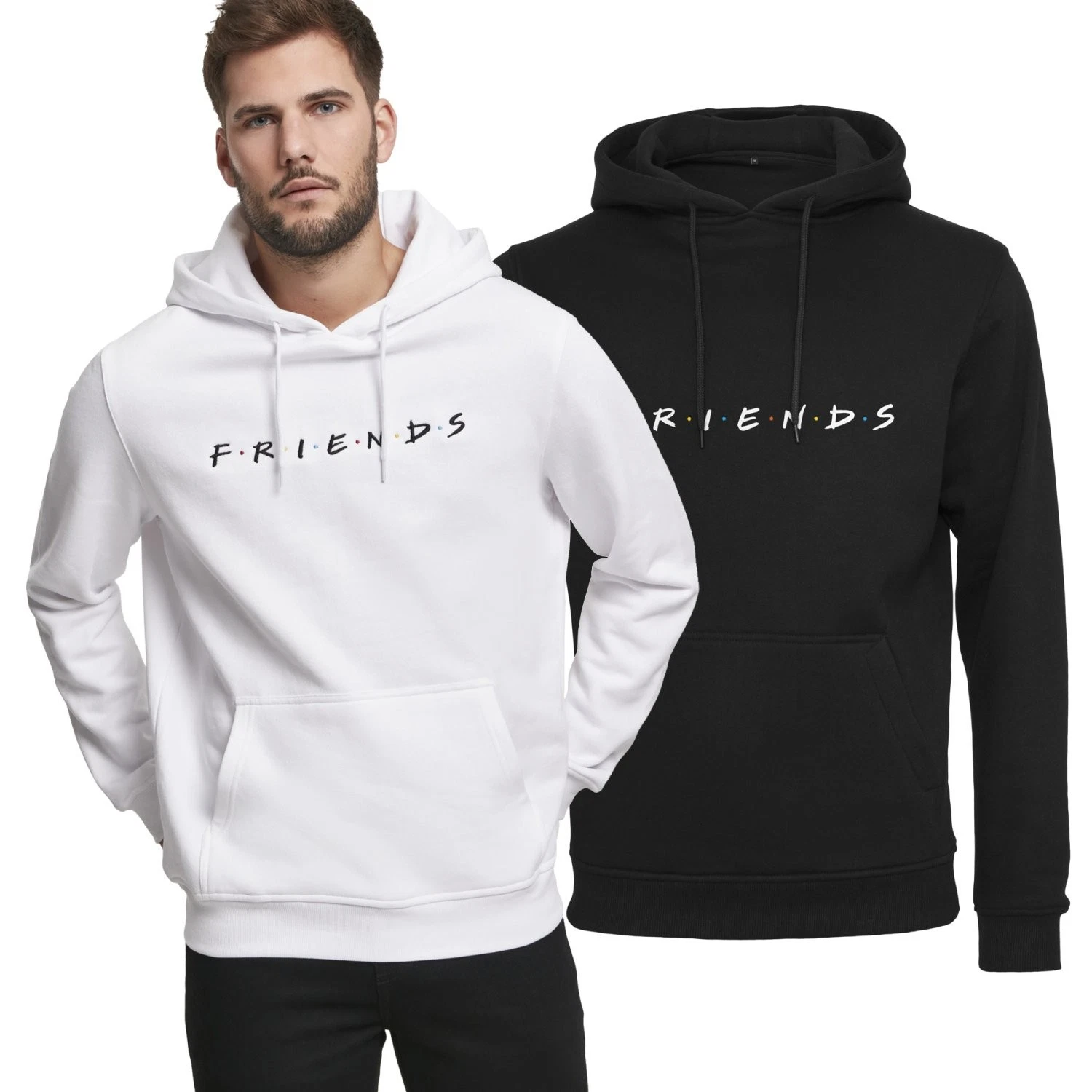 Merchcode Fleece Hoody - FRIENDS noir